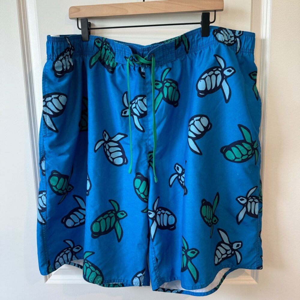 2XL Turtles swim trunks Island Passort big and tall swim suit bathing suit